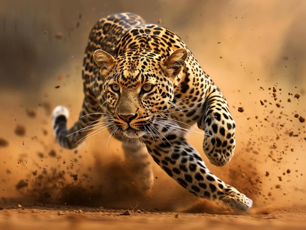 Leopard Hunting Prey at 100km/h: Canon 5D3 800mm Lens